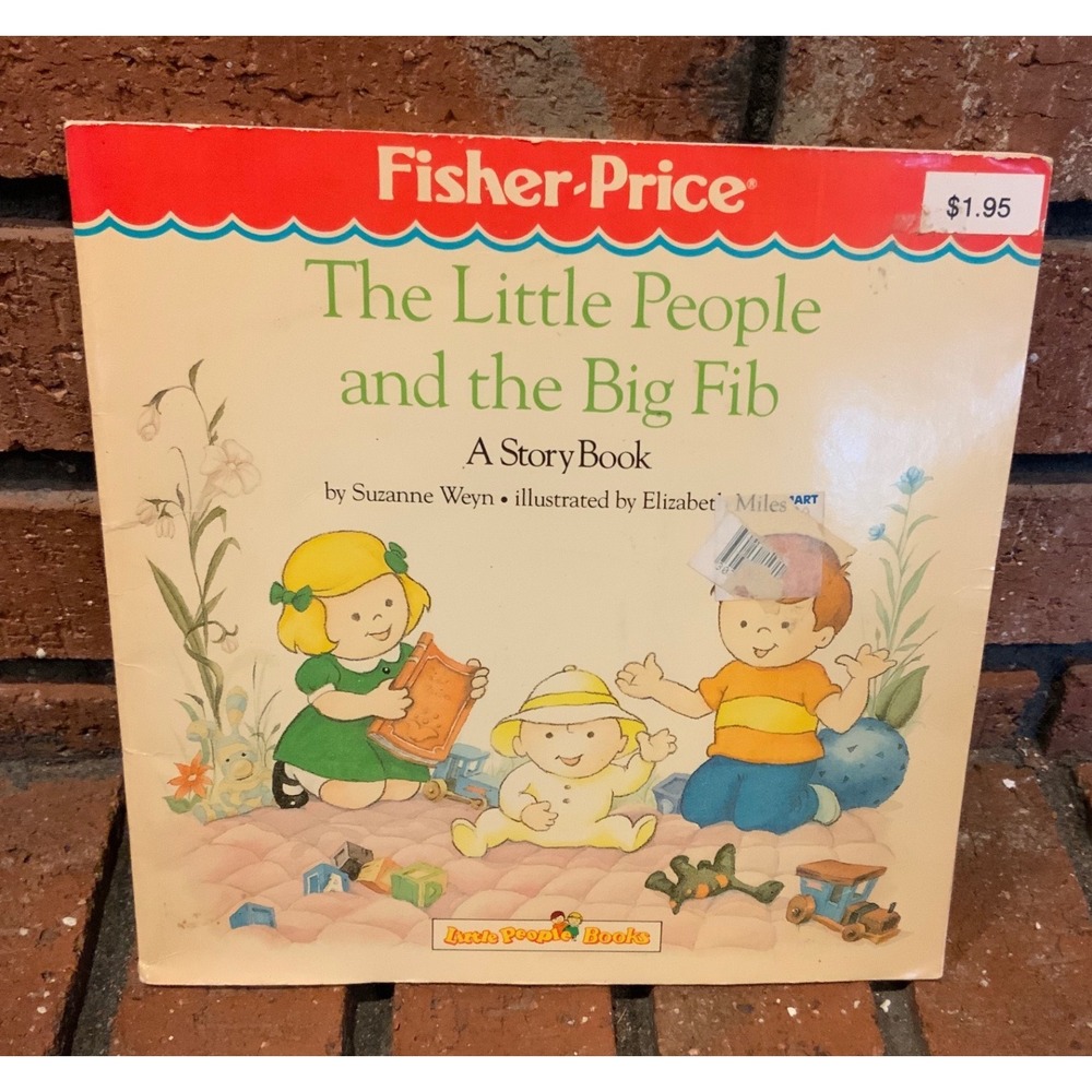 Vintage 1987 Fisher-Price Little People and the Big Fib Storybook Suzanne Weyn